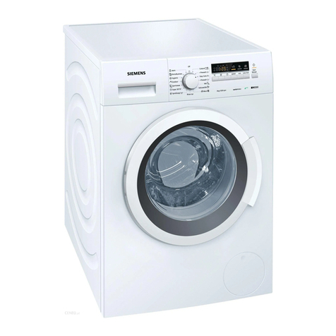 Siemens WM12K210ME Specification sheet