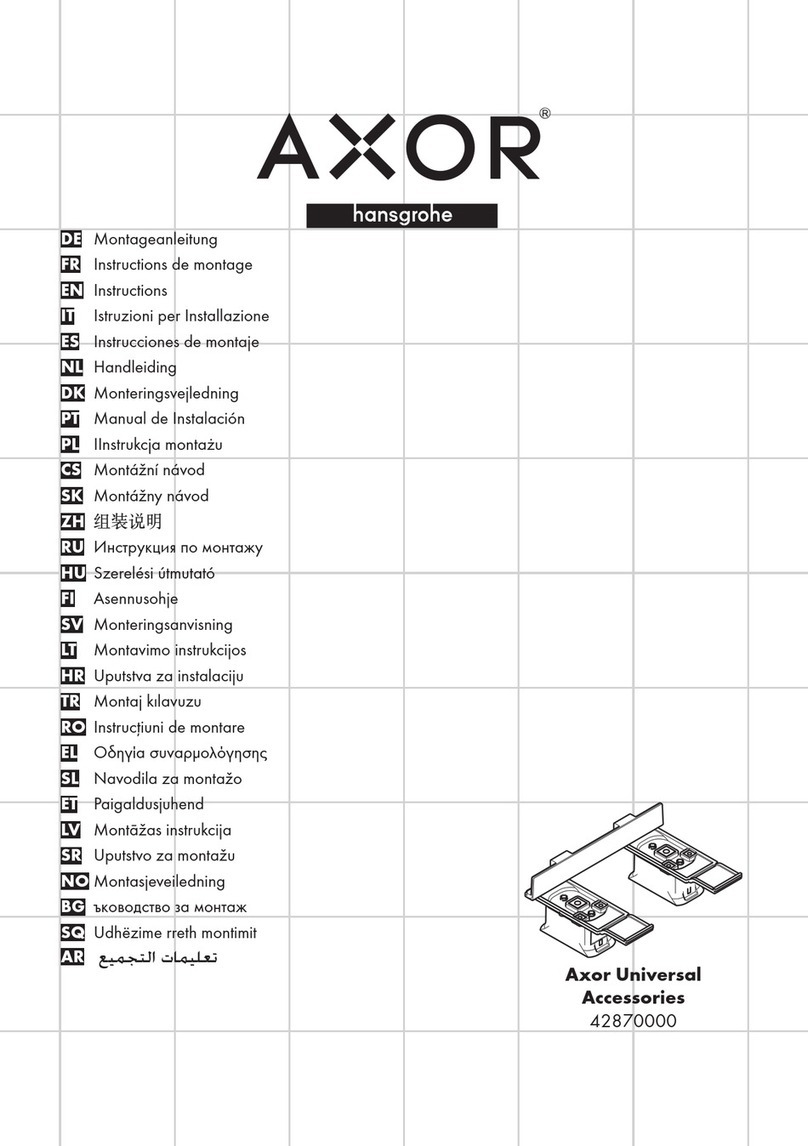 Hans Grohe Axor Universal Accessories 42870000 User manual