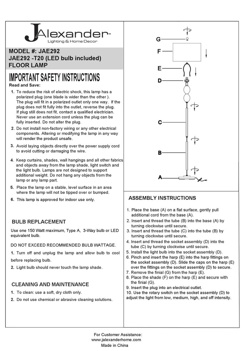 JALEXANDER JAE292 User manual