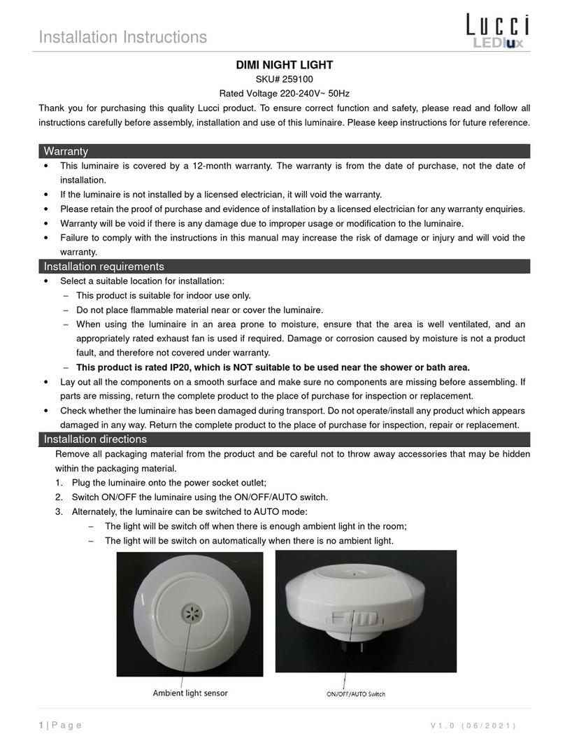 Lucci LEDlux 259100 installation instructions