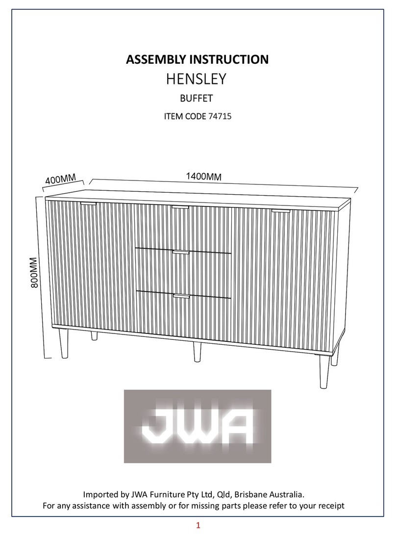 JWA HENSLEY 74715 Assembly instruction