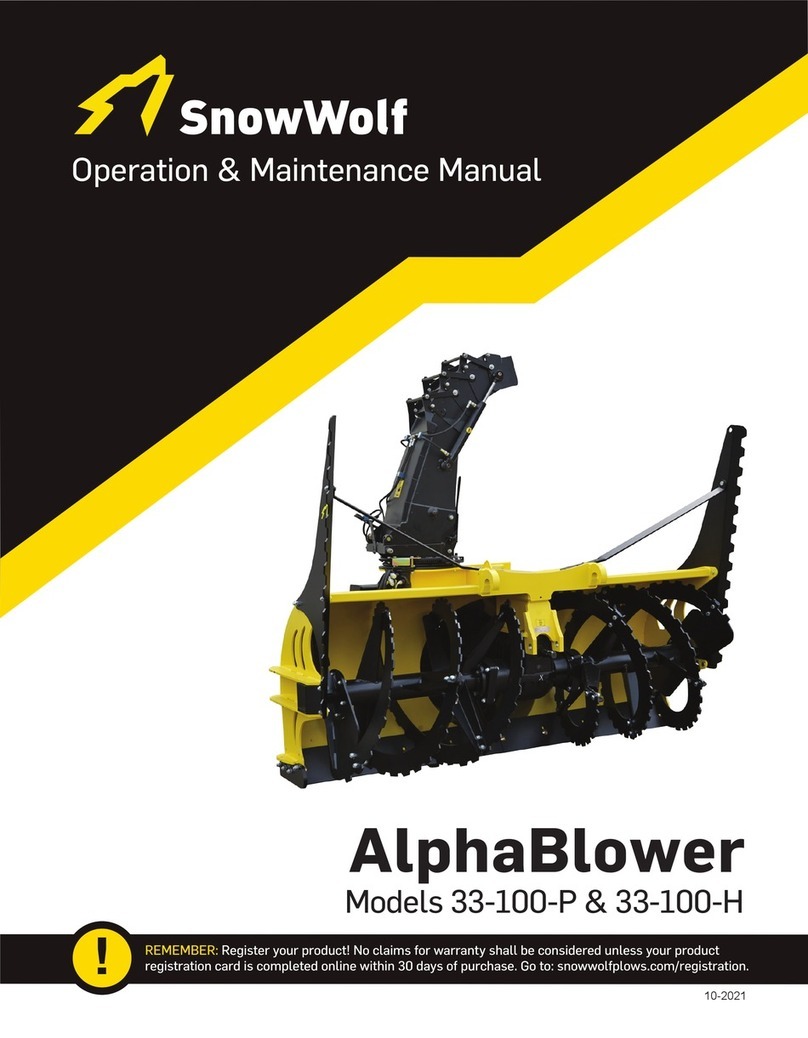 SnowWolf AlphaBlower 33-100-P Manual
