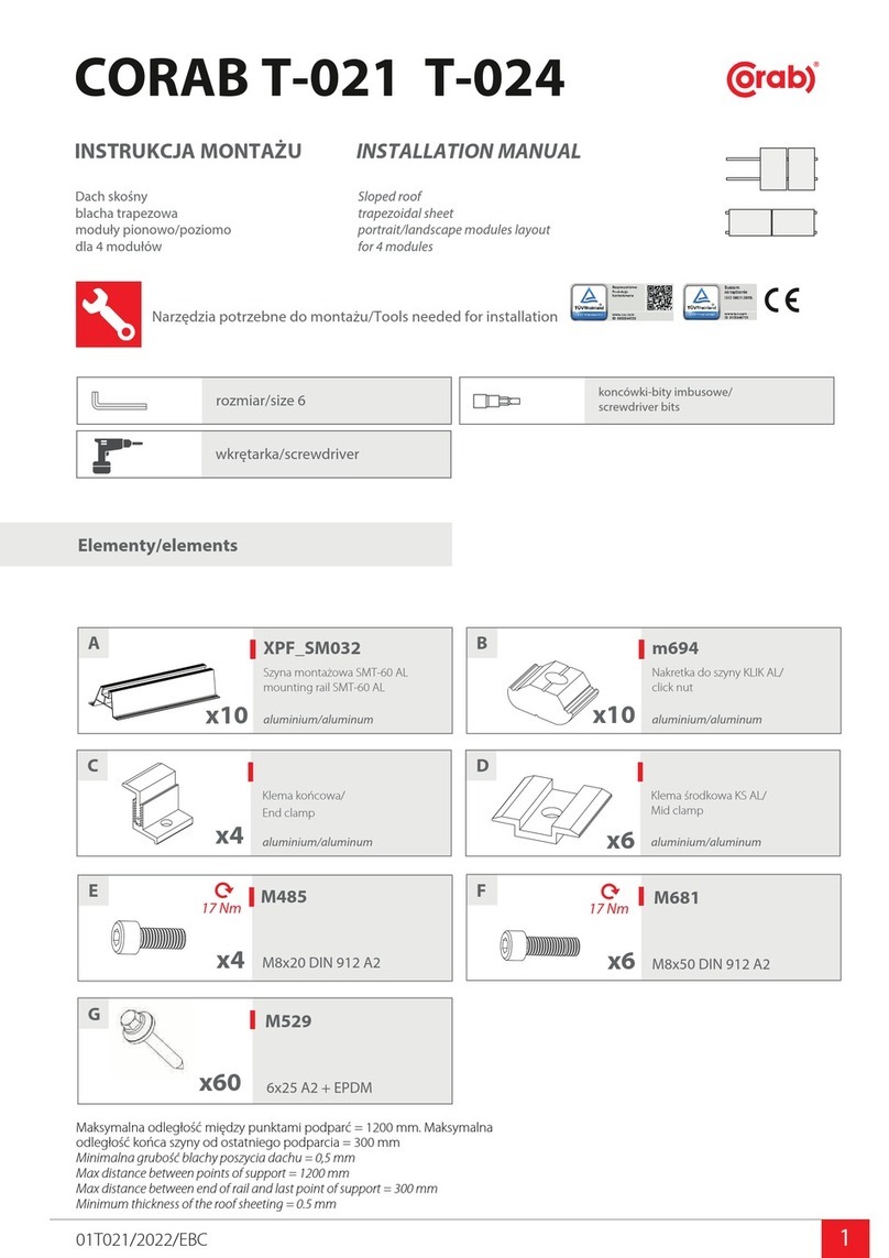 CORAB T-021 installation manual