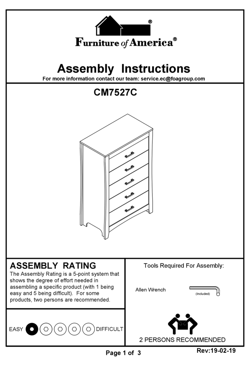 Furniture of America CM7527C Assembly instructions