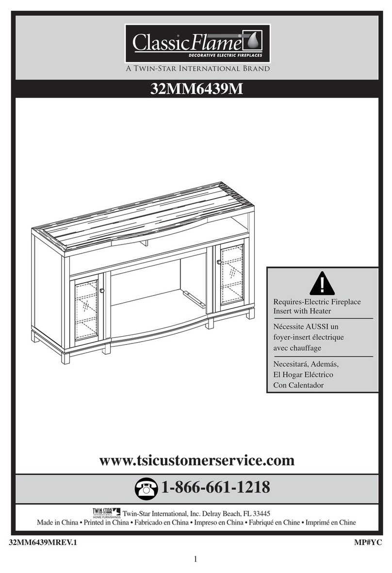 Twin-Star International ClassicFlame 32MM6439M manual Twin-Star International ClassicFlame 32MM6439M manual