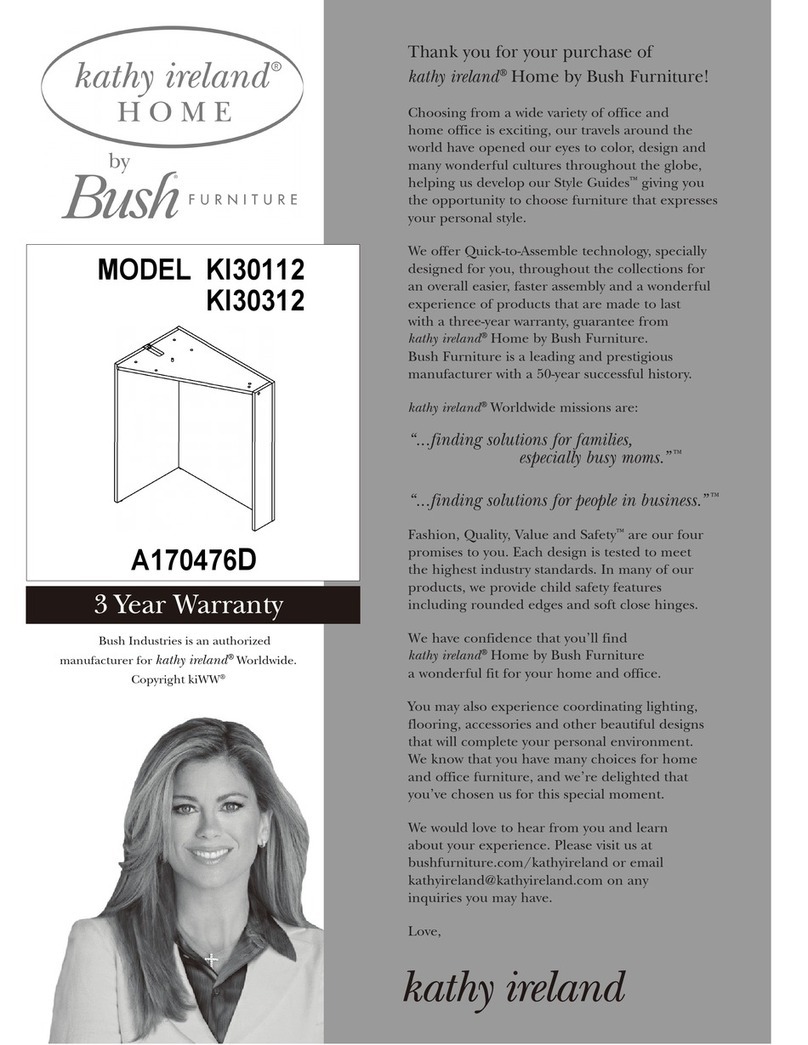 BUSH FURNITURE Kathy Ireland Home Kl30112 User manual BUSH FURNITURE Kathy Ireland Home Kl30112 User manual
