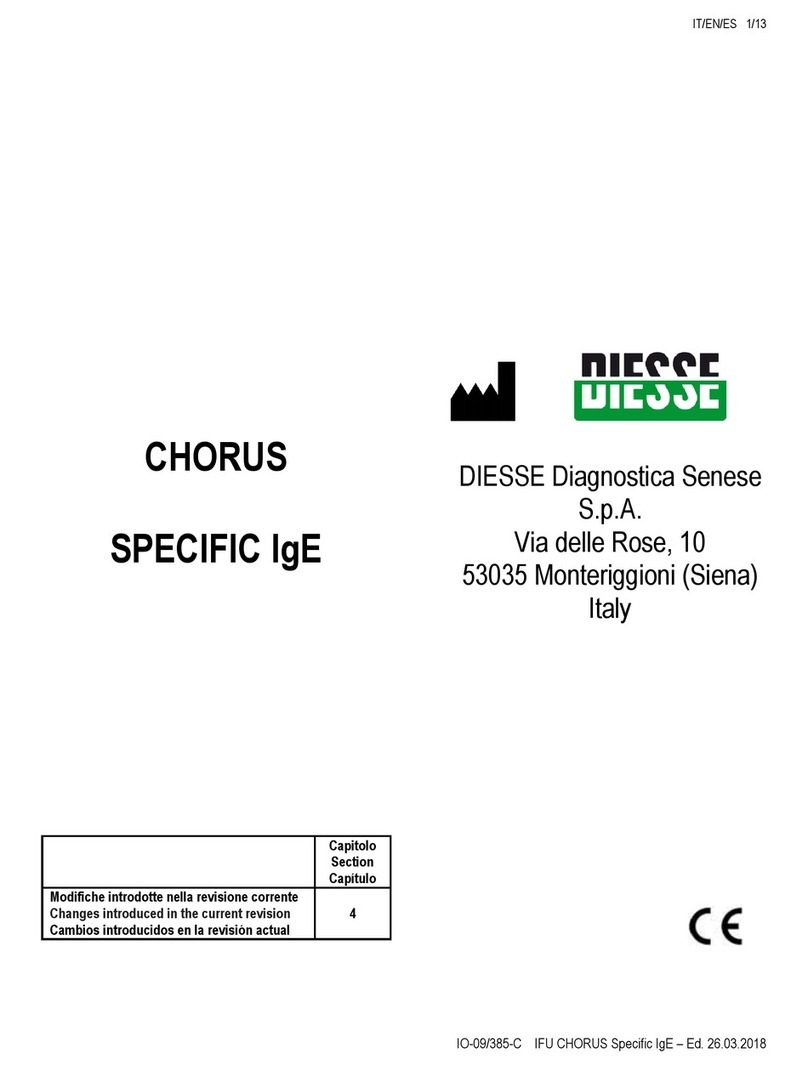 Diesse CHORUS SPECIFIC IgE Instructions for use