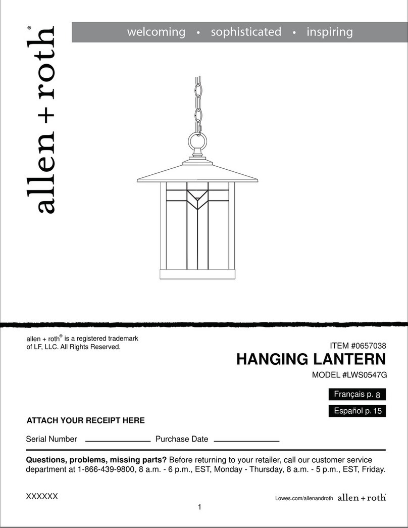 Allen + Roth LWS0547G manual