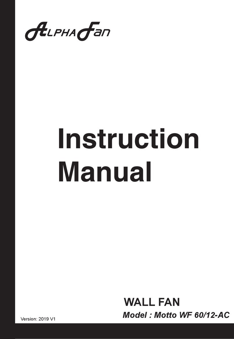 Alpha Fan Motto WF 60/12-AC instruction manual