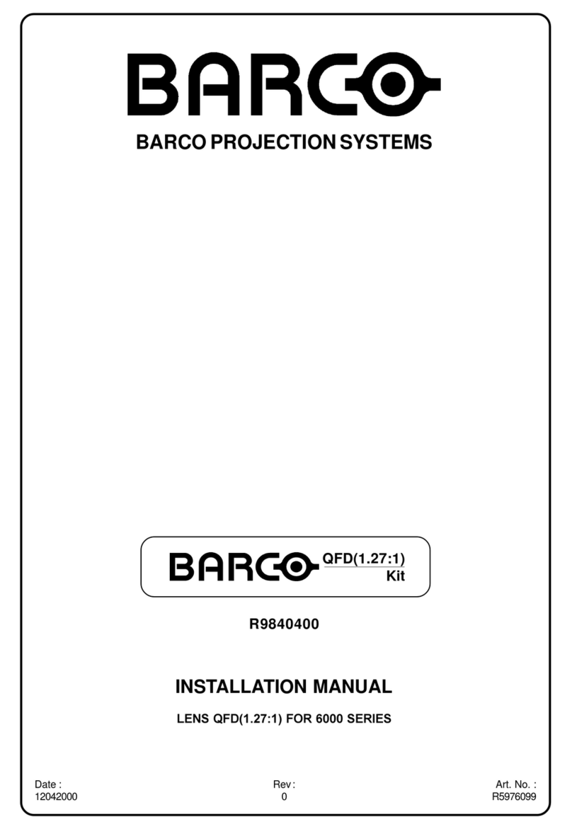 Barco R9840400 installation manual