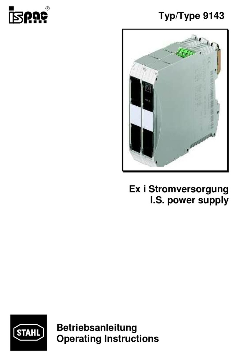 Stahl ispac 9143 operating instructions