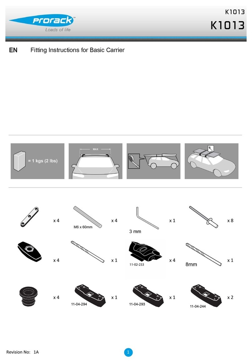 Prorack K1013 User manual