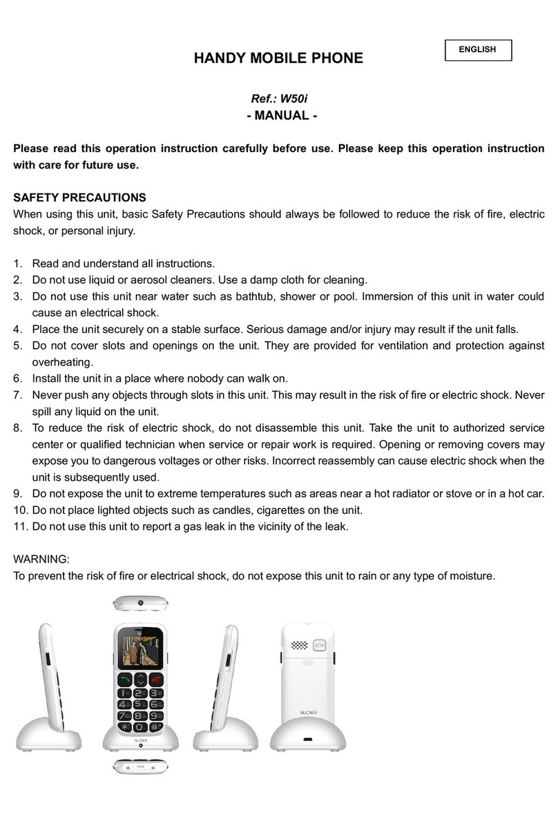 Slider W50i User manual