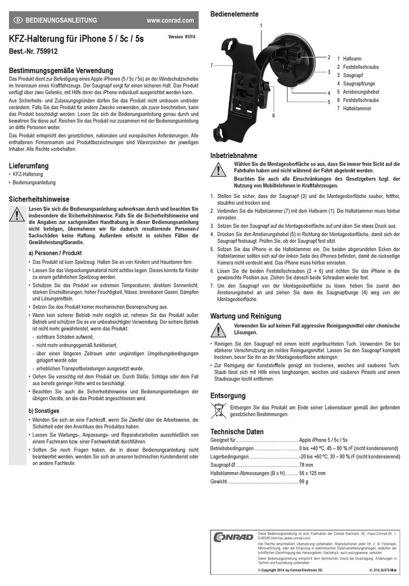 Conrad 759912 operating instructions