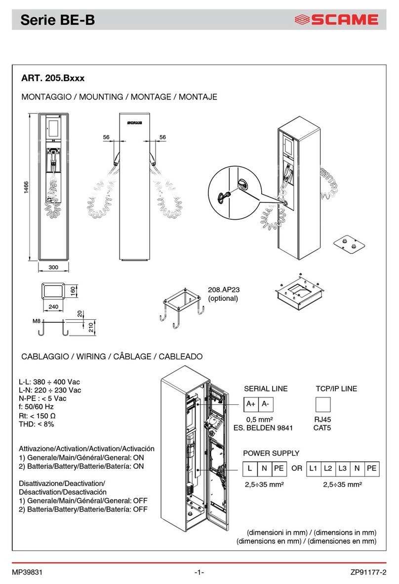 Scame BE-B Series Mounting