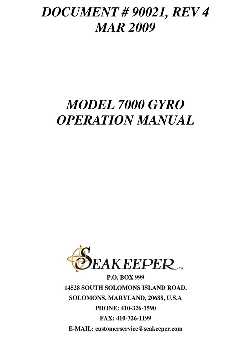 Seakeeper 7000 GYRO Operation manual