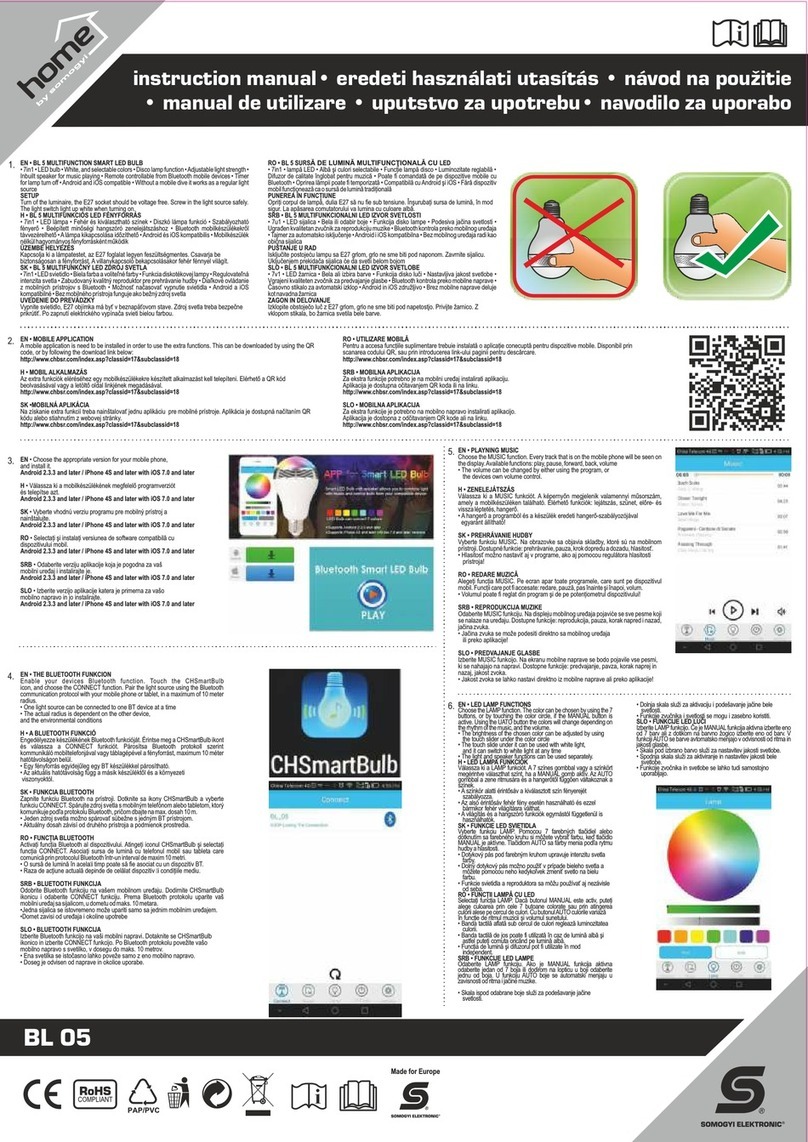 Somogyi home BL 5 instruction manual