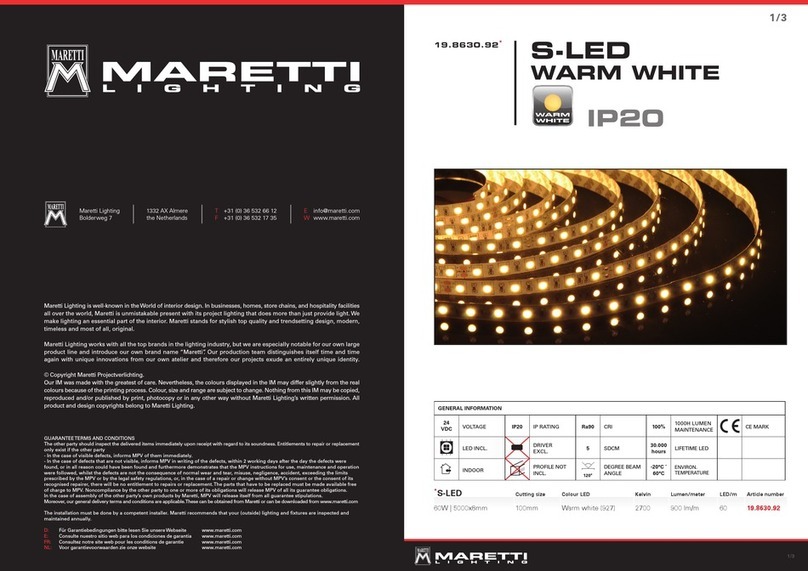 Maretti IP20 User manual