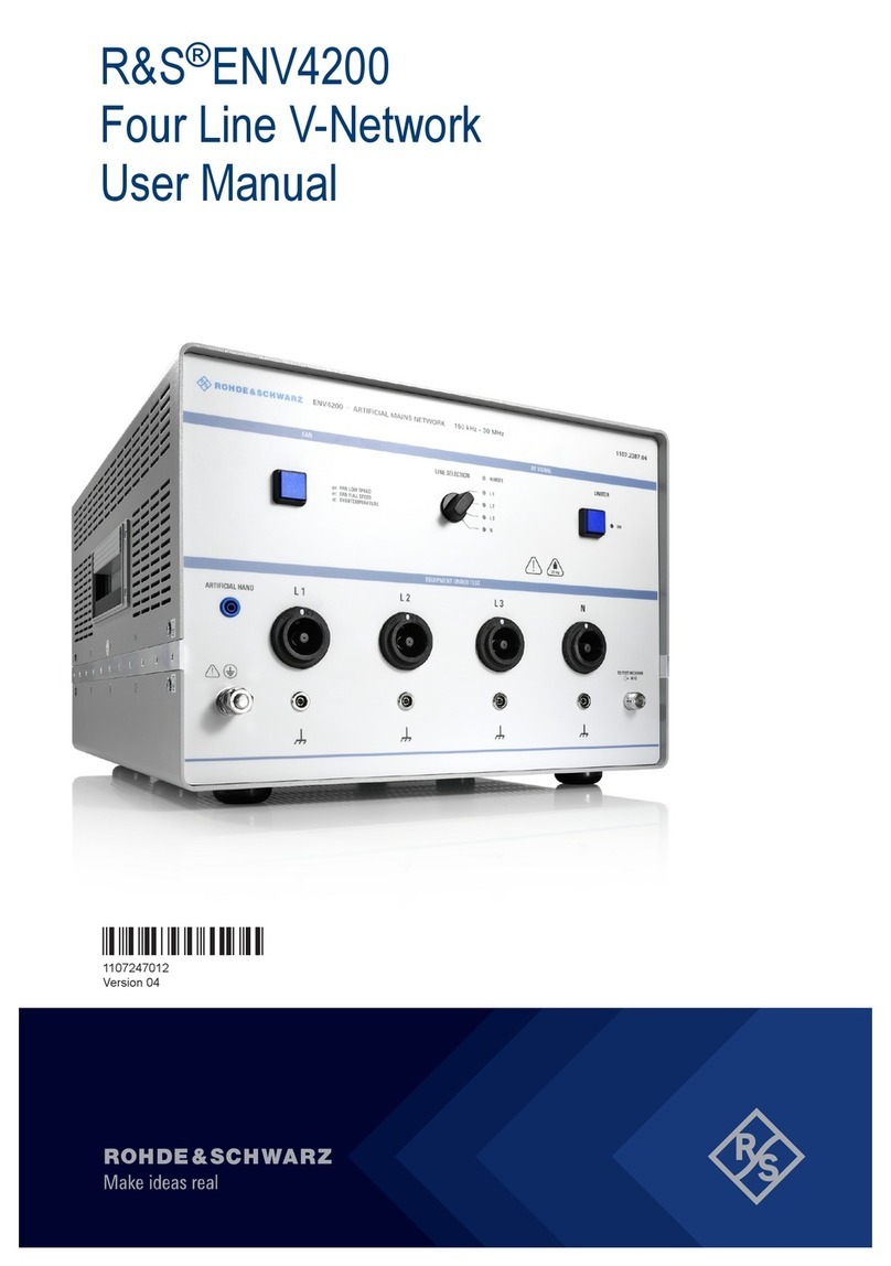 R&S ENV4200 User manual