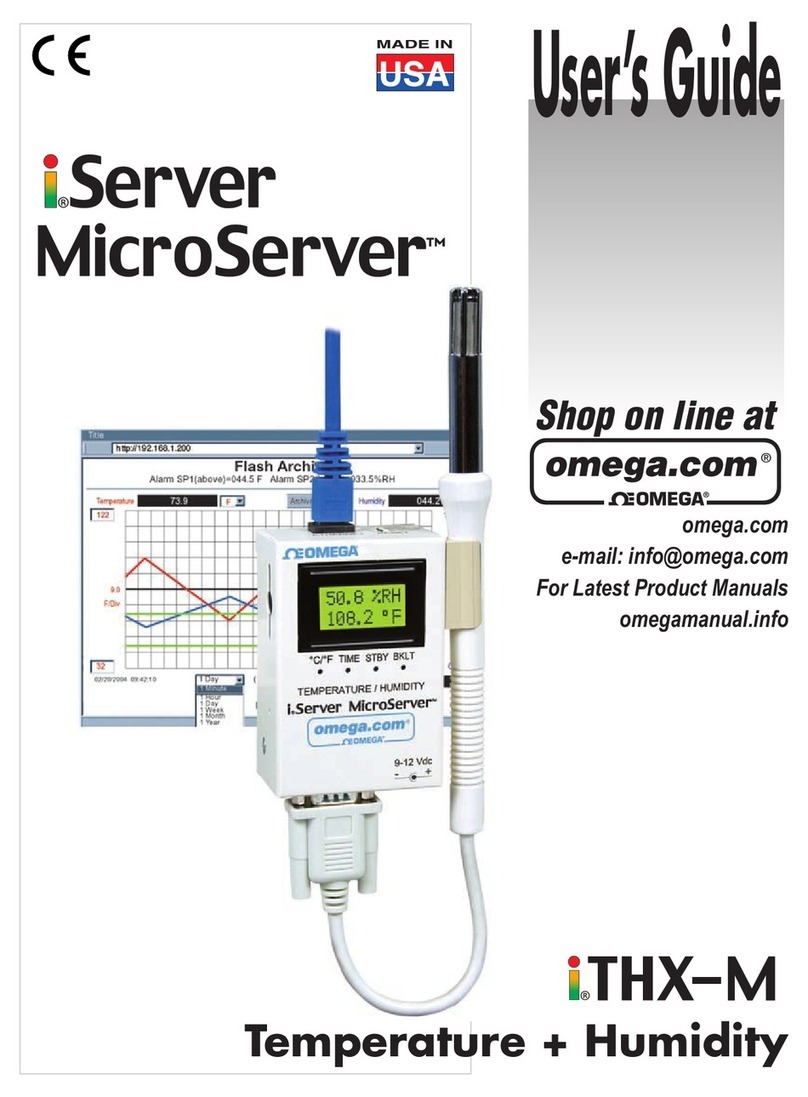 Omega I.Server MicroServer I.THX-M User manual Omega I.Server MicroServer I.THX-M User manual