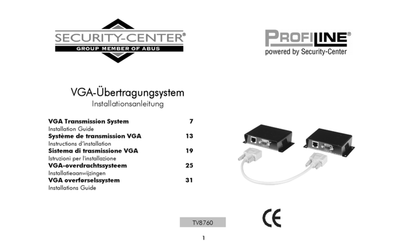 Abus Security Center TV8760 installation guide Abus Security Center TV8760 installation guide