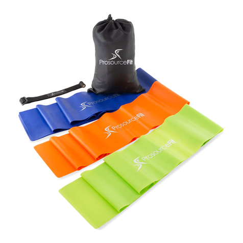 PROSOURCEFIT THERAPY FLAT RESISTANCE BANDS SET User manual PROSOURCEFIT THERAPY FLAT RESISTANCE BANDS SET User manual