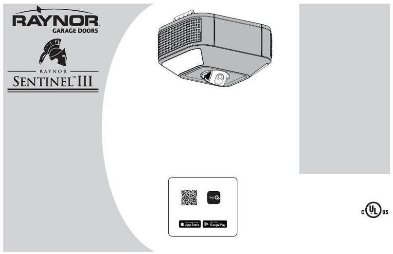 Raynor SENTINEL III 84505RRGD User manual