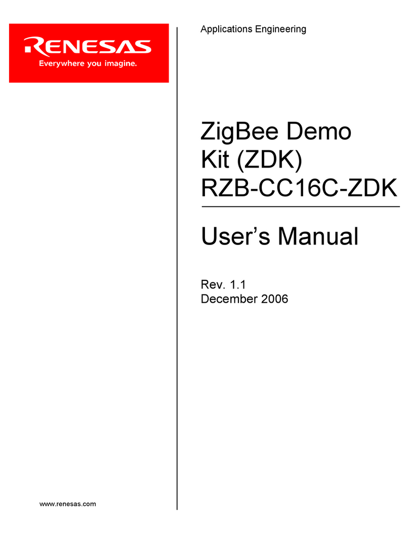 Renesas ZigBee Demo RZB-CC16C-ZDK user manual Renesas ZigBee Demo RZB-CC16C-ZDK user manual