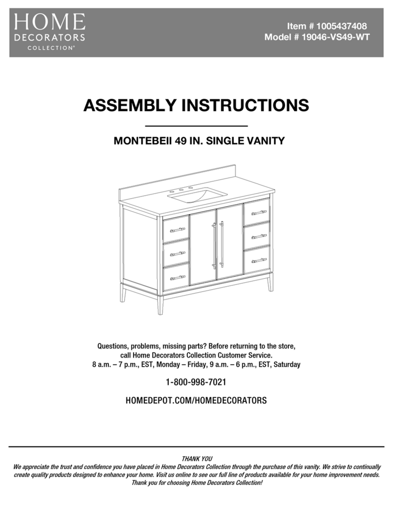 Home Decorators Collection MONTEBEII 19046-VS49-WT Assembly instructions Home Decorators Collection MONTEBEII 19046-VS49-WT Assembly instructions