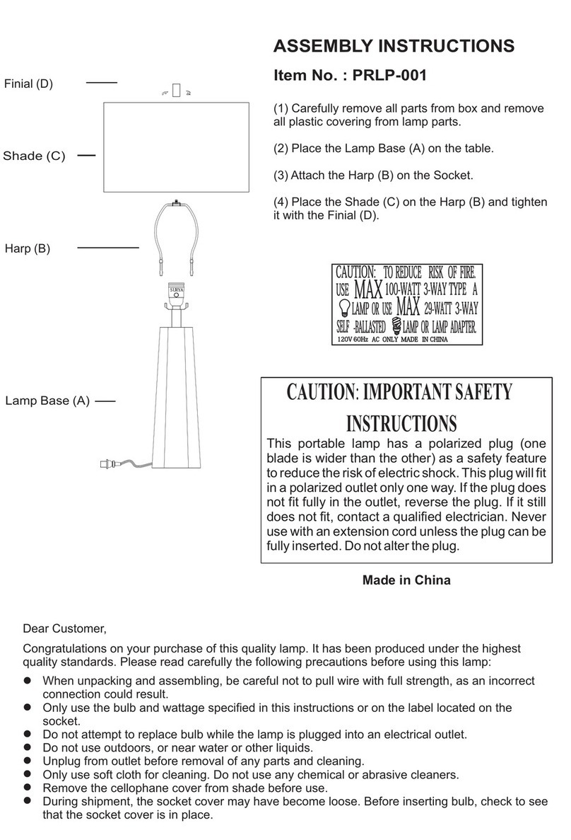 Living Spaces PRLP-001 User manual