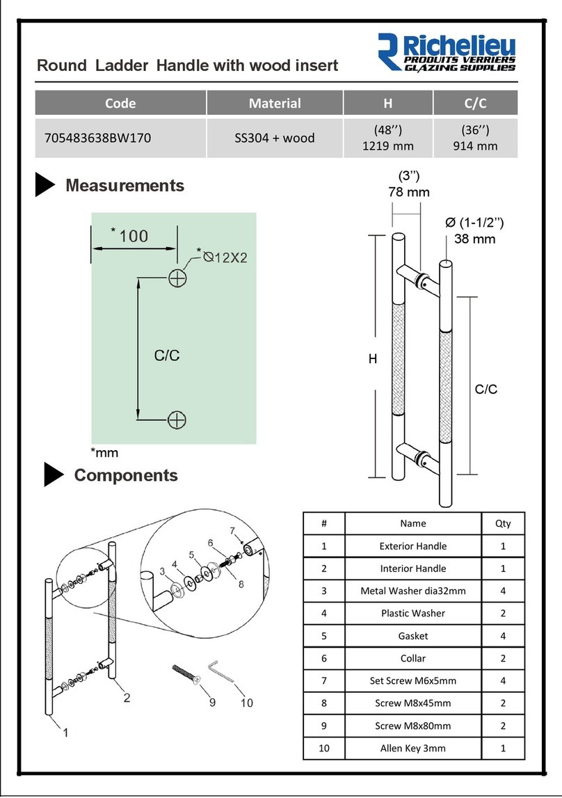 Richelieu SS304 User manual