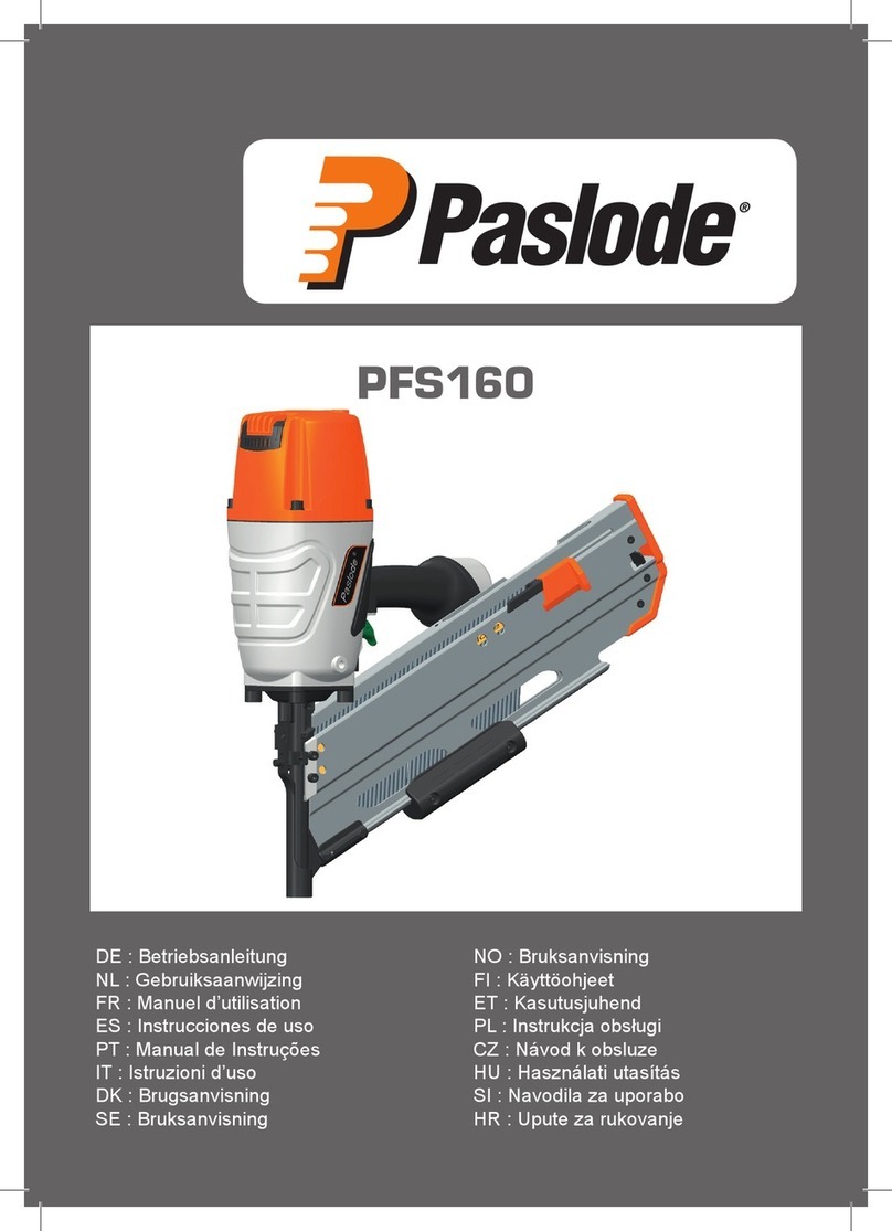 Paslode PFS160 manual