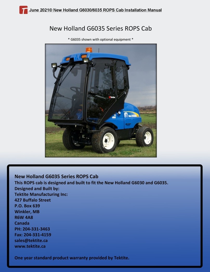 Tektite New Holland G6035 Series installation manual