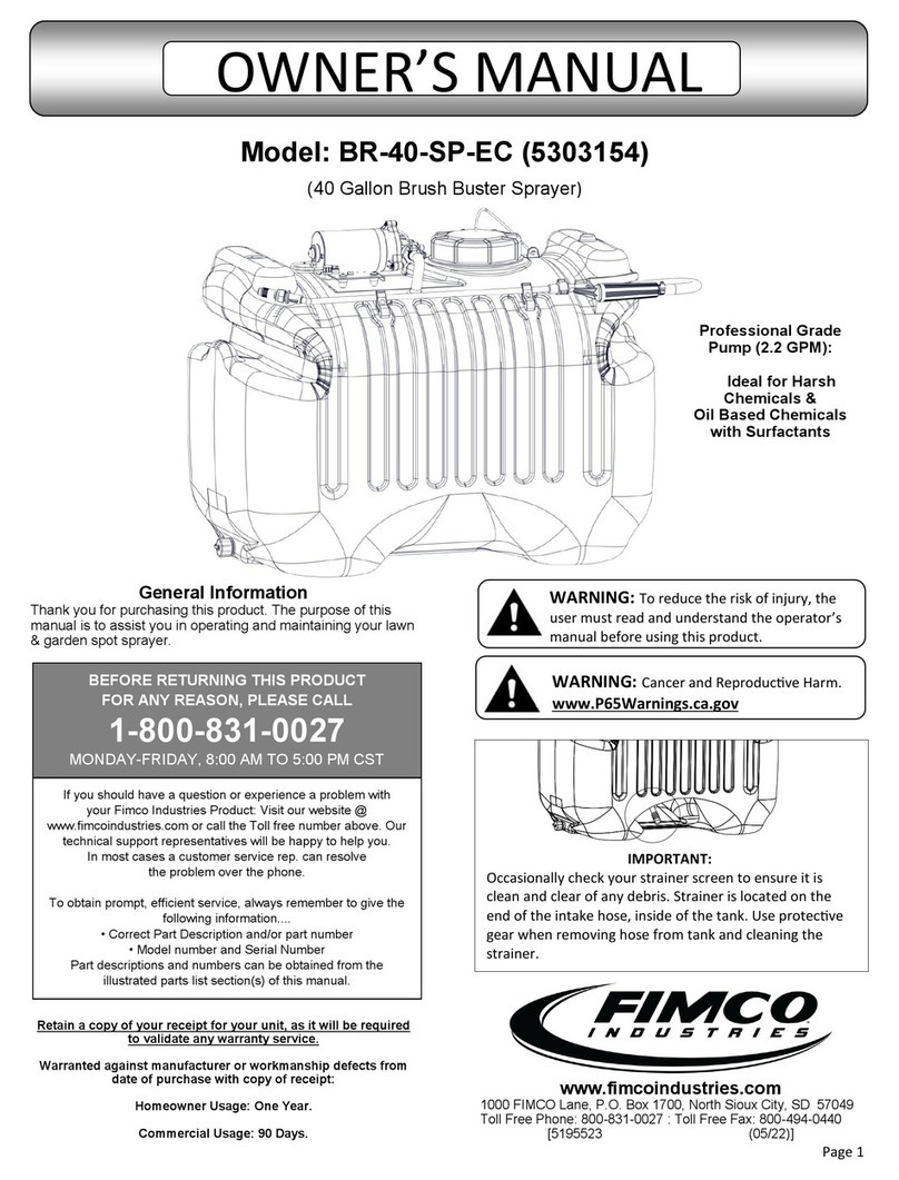 Fimco BR-40-SP-EC User manual