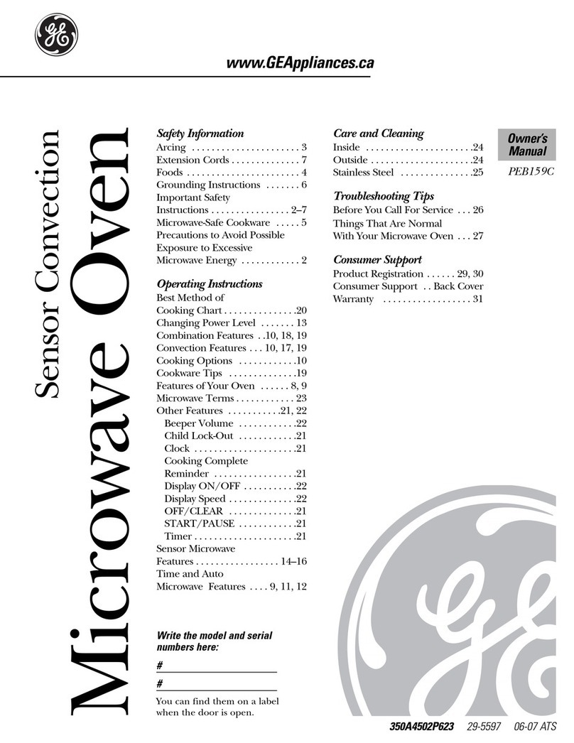 GE PEB159C User manual