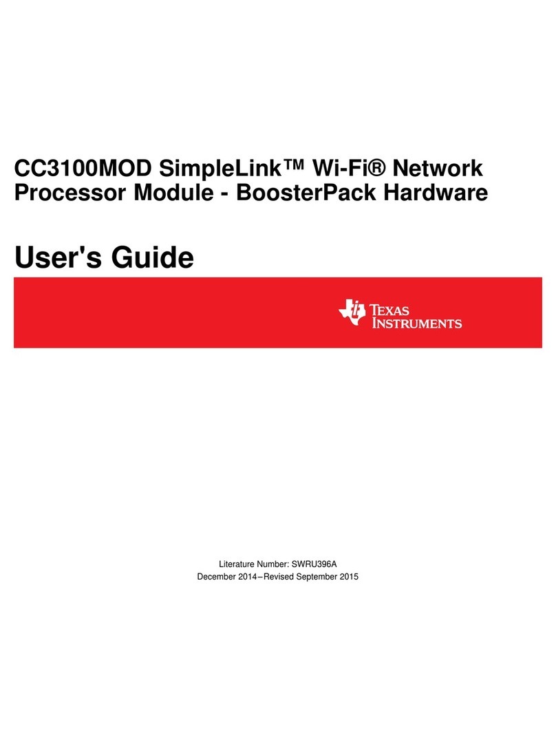 Texas Instruments CC3100MODBOOST user guide Texas Instruments CC3100MODBOOST user guide