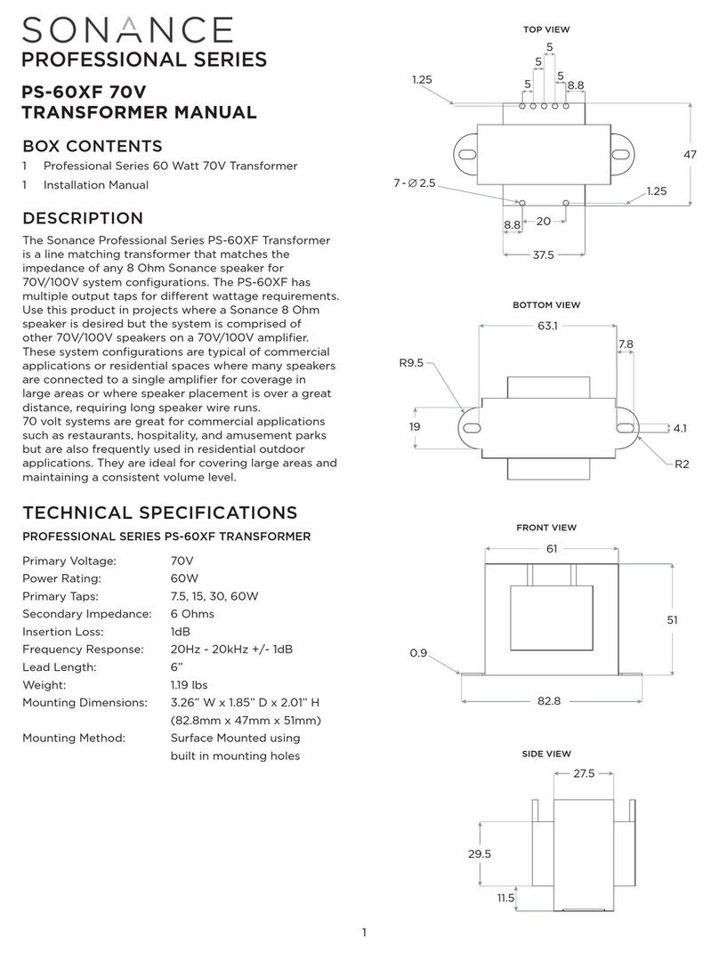 Sonance PROFESSIONAL Series manual