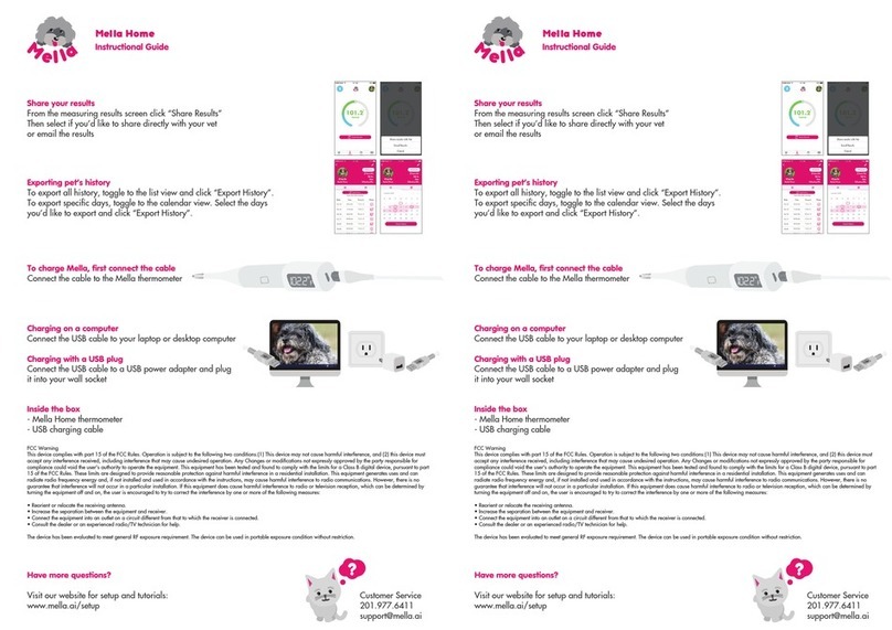 Mella Home instruction manual Mella Home instruction manual