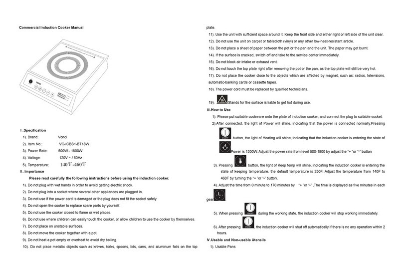 Vonci VC-ICBS1-BT18W manual