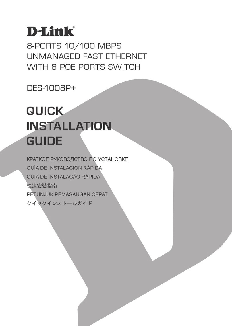 D-Link DES-1008P+ User manual