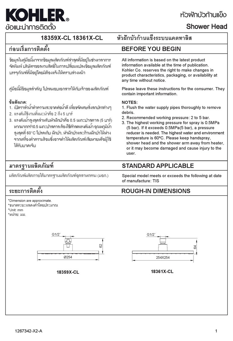 Kohler 18359X-CL manual