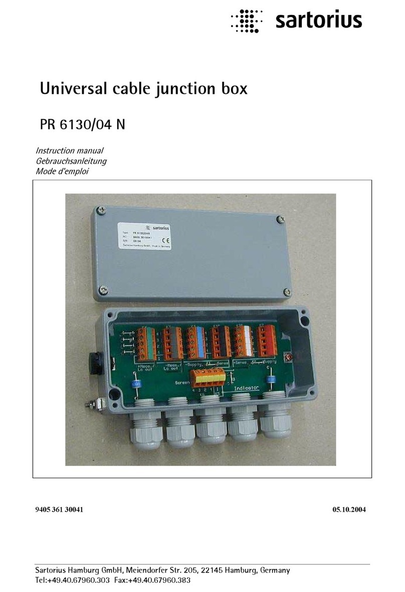Sartorius PR 6130/04 N instruction manual