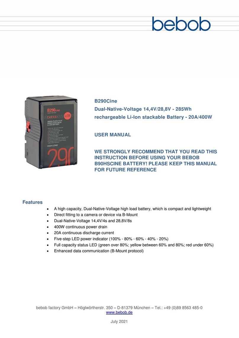 Bebob B290Cine User manual