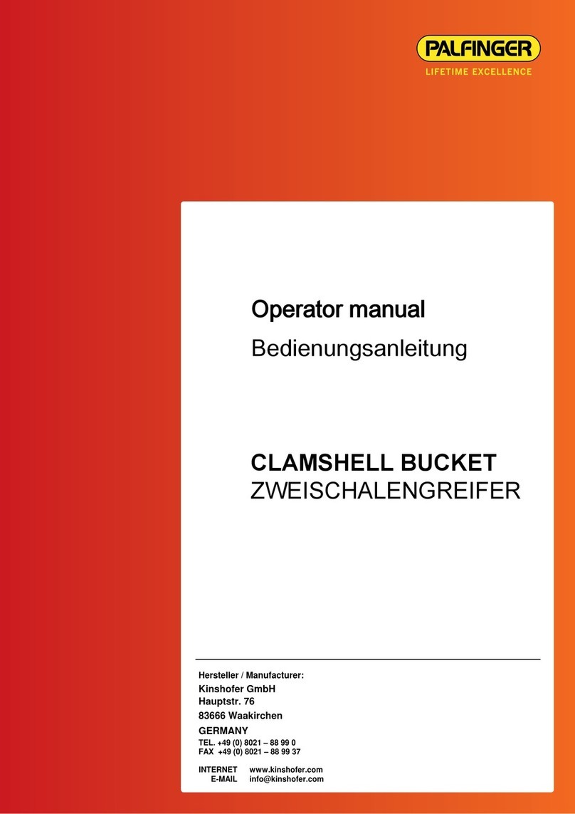 KINSHOFER KM 602 Operator's manual