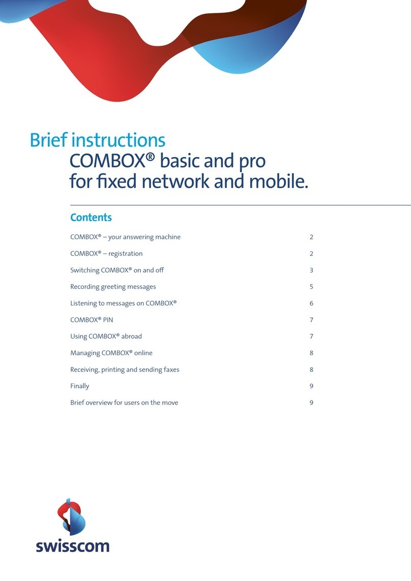 Swisscom combox basic Reference guide