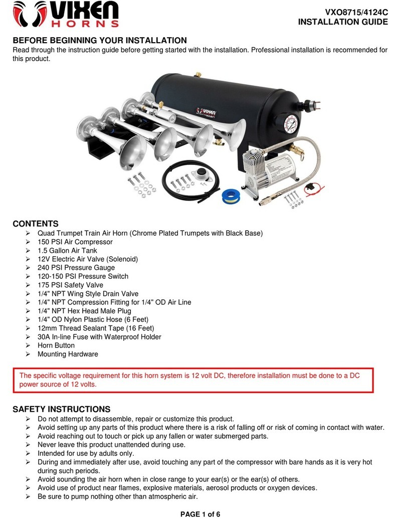 Vixen Horns VXO8715/4124C User manual