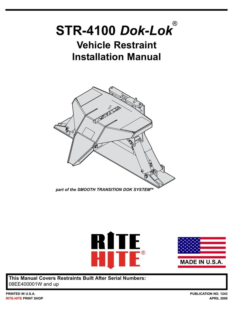 RITE-HITE Dok-Lok STR-4100 installation manual