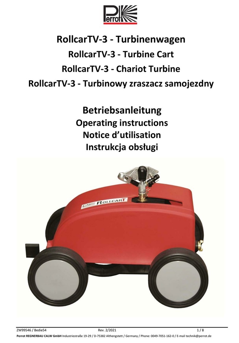 Perrot Rollcar TV-3 operating instructions