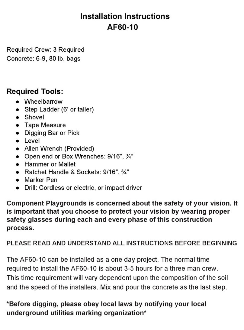Component Playgrounds AF60-10 User manual