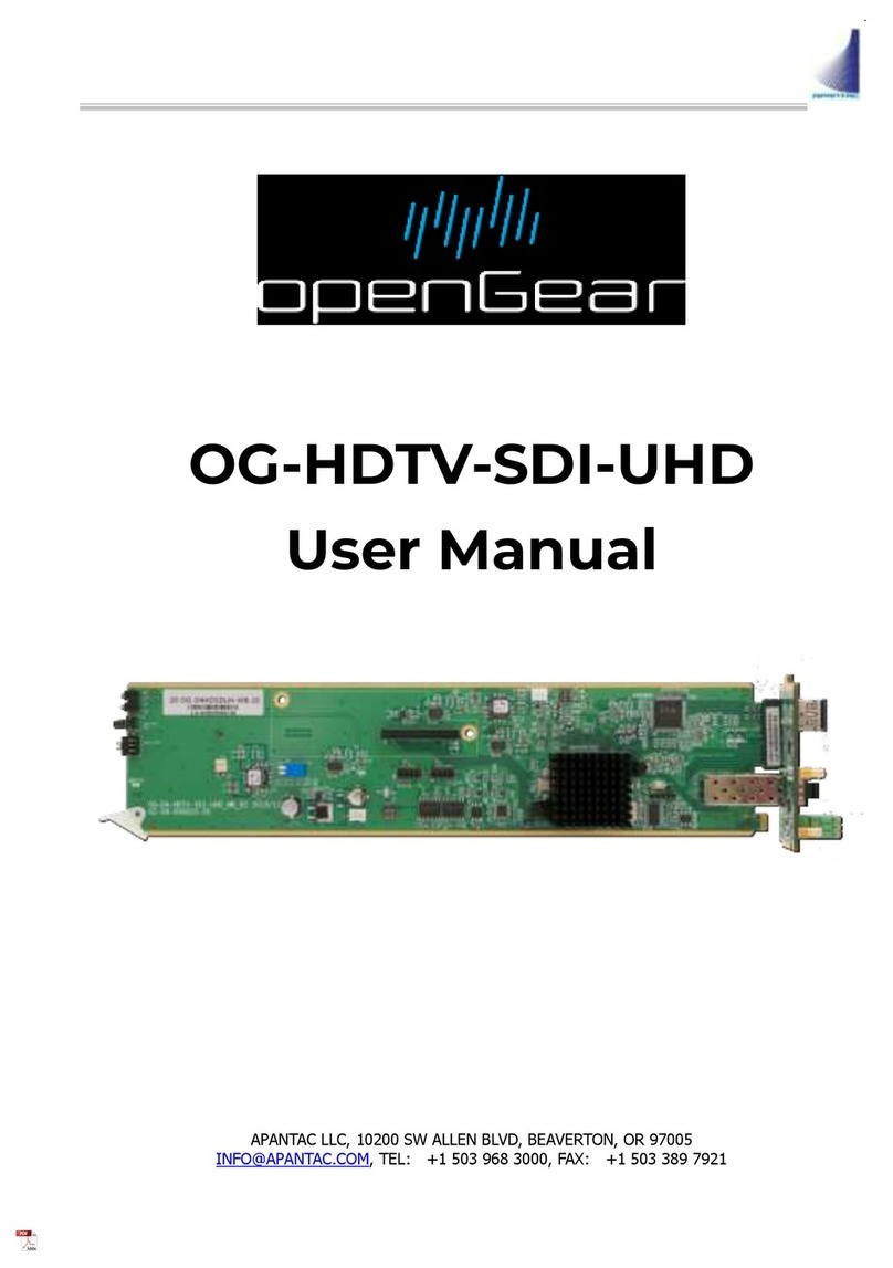Opengear OG-HDTV-SDI-UHD user manual
